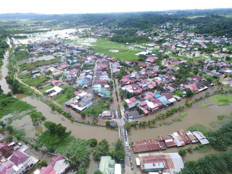 Banjir di Perumahan Griya Mukti Sejahtera
